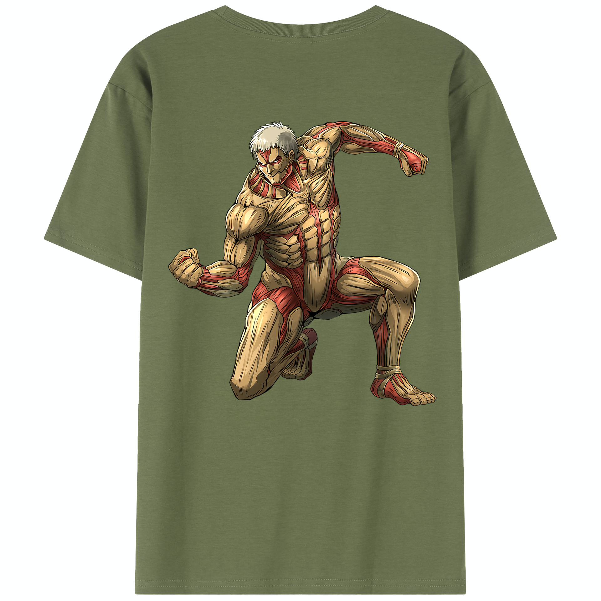 （画像用） 進撃の巨人 Attack on Titan 綿100％半袖Tシャツ（背面プリント）